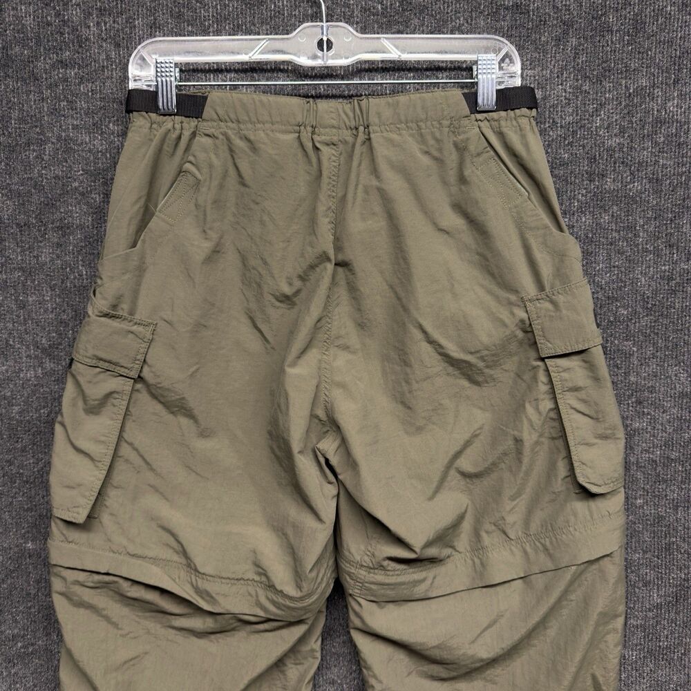 REI Sahara Womens 4 Convertible Cargo Pants Zip Off Hiking Shorts Nylon Green - Picture 11 of 16